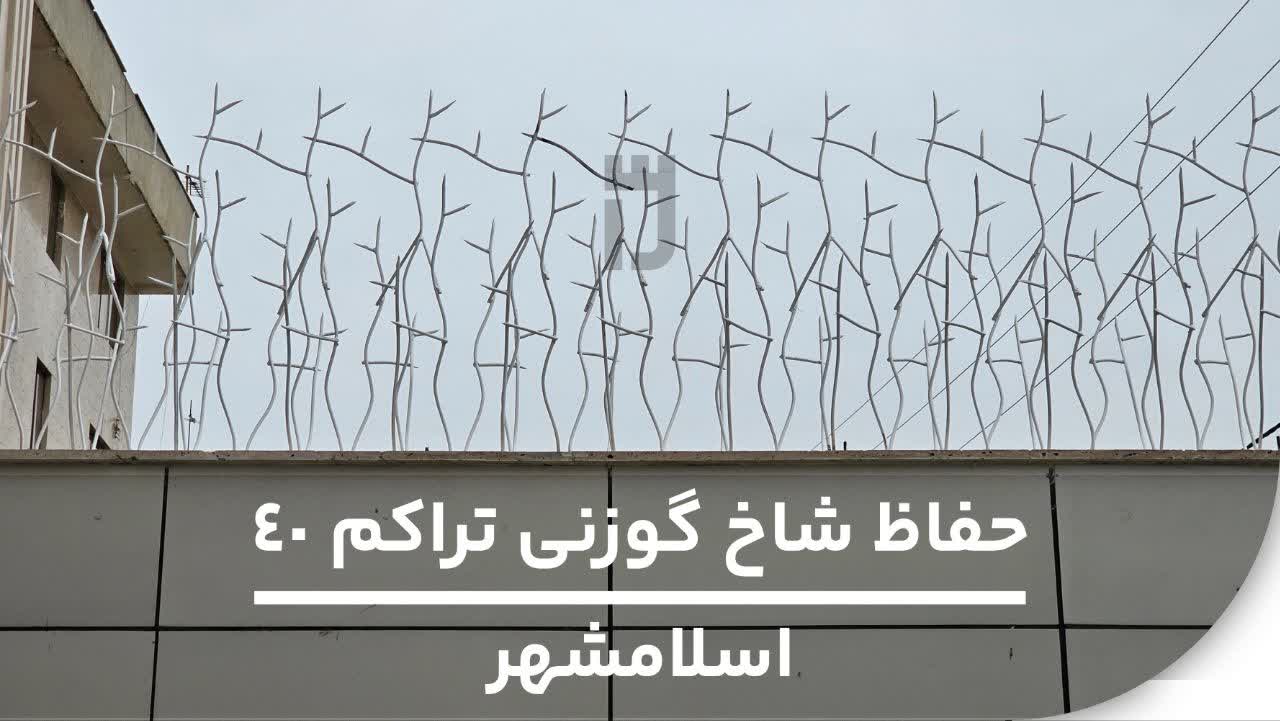 نمایی از نمونه کار حفاظ شاخ گوزنی تراکم 40